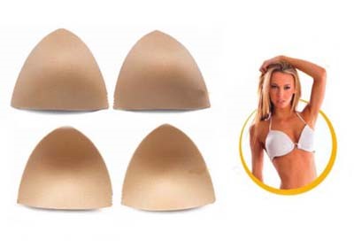 Mellkosár háromszög alakú (push up nélküli)